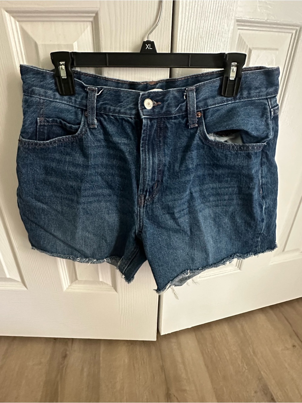 Old Navy Dark Blue Cutoff Denim Shorts